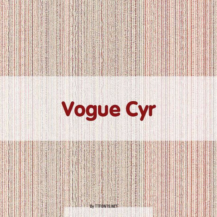 Vogue Cyr example